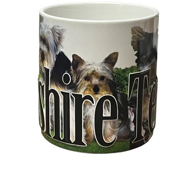 Americaware‎ Yorkshire Terrier Relief Stoneware Coffee Mug 3D 18oz - Picture 3 of 7